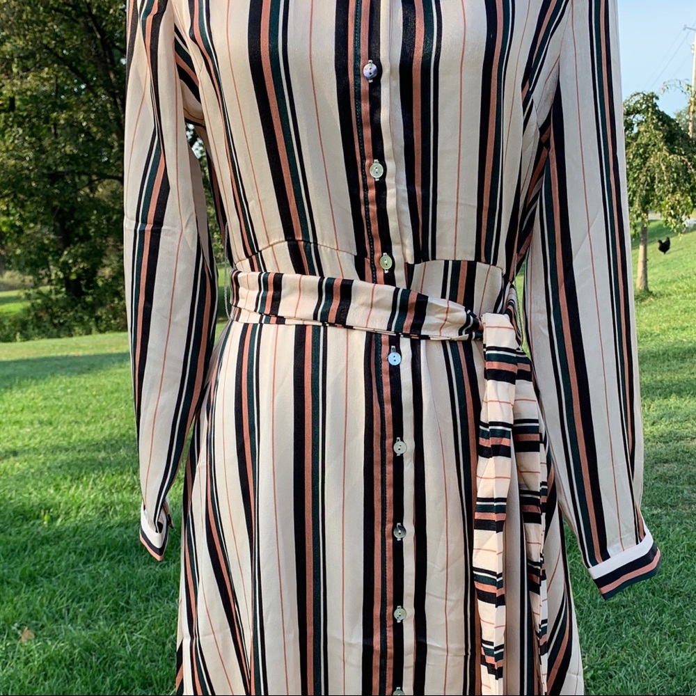 NWT Multicolored Striped Dress - Picture 2 of 8